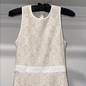 Elegant Lace Sleeveless A-line Dress